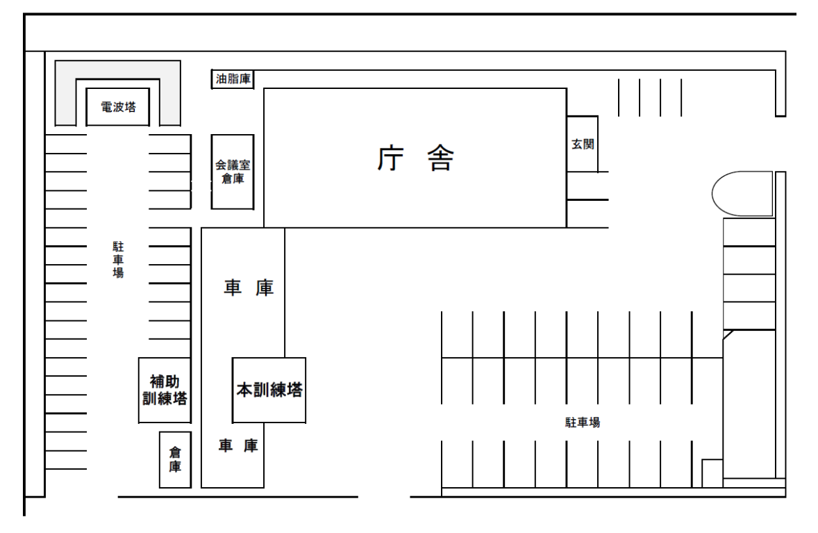 黒川消防署 敷地図 黒川消防署 敷地図